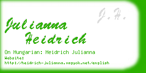 julianna heidrich business card